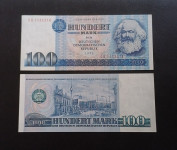 DDR 100 MARK 1975 UNC Karl Marx