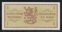 FINSKA  1 marka  markkaa  1963 UNC