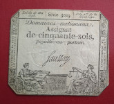 FRANCIJA 50 SOLS 1793