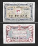 FRANCIJA  mestni denar  Troyes  1 frank  UNC