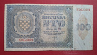 HRVAŠKA 100 KUNA 1941