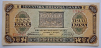 HRVAŠKA  1000  KUNA 1993