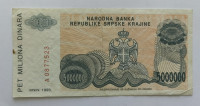 HRVAŠKA KNIN P-R24 5000000 dinara 1993