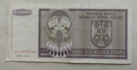 HRVAŠKA KNIN P-R9 100000 dinara 1993