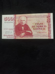 Islandija 500 UNC