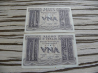 Italija 1 lira 1939 - spodnja
