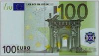 ITALIJA 100 EUR 2002 Trichet UNC/aUNC print code J023F1