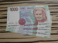Italija 1000 lir 1990 UNC