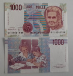 ITALIJA 1000 lire 1990 Fazio Amici UNC serija VF