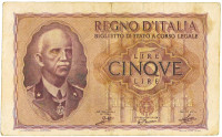 Italija 5 lire 1940