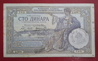 JUGOSLAVIJA 100 DINARA 1929 (VERIFICATO - OKUPACIJA ČRNA GORA)