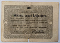 MADŽARSKA  30 KRAJCZAR   1849