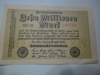 Nemčija Bankovec 10 000 000 Reichmark 1923