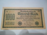 Nemčija Bankovec 1000 Reichmark 1922
