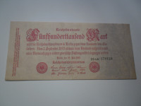Nemčija Bankovec 500 000 Reichmark 1923