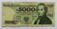 POLJSKA 5000 ZLOTOV 1986