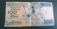 PORTUGALSKA 100 escudos 24.11.1988 P179f