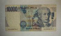 Prodam bankovec 10000 italijanskih lir 1984