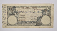 Prodam bankovec 100000 lei Romunija 1946