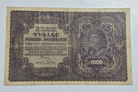 Prodam velik bankovec 1000 poljskih mark 1919