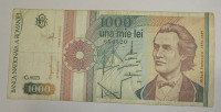 ROMUNIJA 1000 LEI 1991