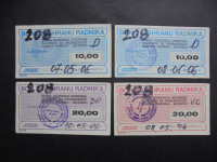 SRBIJA BONI "JUGOBIRO" BEOGRAD 10,20 in 30 dinara