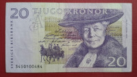 ŠVEDSKA 20 KRONOR KRON 2008