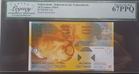 ŠVICA 10 frankov 2010 UNC (gradiran 67)