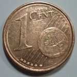 1 euro cent 2002 Avstrija z napako
