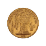 (1.26) Zlatnik 20 FRANCS -Republique Francaise 21K 900/1000; masa=6.4g