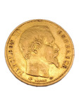 (1.27) Zlatnik 20 FRANCS - Napoleon 21K 900/1000; masa=6.40g