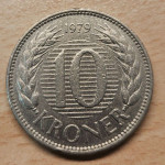 10 kron 1979 VF, Danska