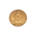 (15058) Zlatnik 20 Francs 1907 21K 900/1000; masa=6.45g