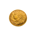 (15475) Zlatnik 20 Francs 21K 900/1000; masa=6.45g