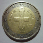 2 euro 2008 Ciper z napako