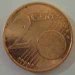 2 euro cent 2002 Avstrija z napako