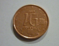 2 euro cent Hrvaška 2023 z napako