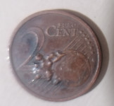 2 euro cent Italy 2002 z napako