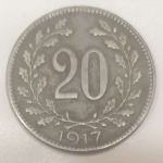 20 heller 1917 f Avstrija