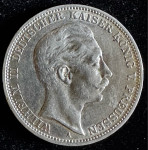 3 Mark - William II - 1909 A - Srebrnik