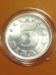 5 dinarjev 1963 Jugoslavija SFRJ