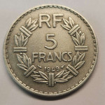 5 frankov 1949 VF, Francija