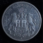 5 Mark - Hamburg - 1876 J - Srebrnik