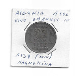 Albania 1 lek 1939  magnetic