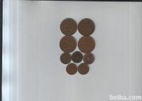 ANGLIJA - LOT 9 kovanci - (msmk)