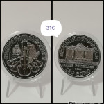 Avstrija 1.5 euro naložbeni srebrnik 1oz 2024 Filharmonik v kapsuli