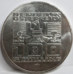 AVSTRIJA 100 Schilling 1975 Državna pogodba  SREBRO UNC #E24