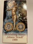 Avstrija 50 Shilling 1999-Johann Strauss