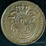 LaZooRo: Belgija 1 Centimes 1901 VF a