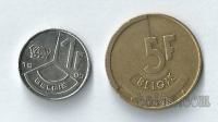 BELGIJA - 1 in 5 frank (komplet)